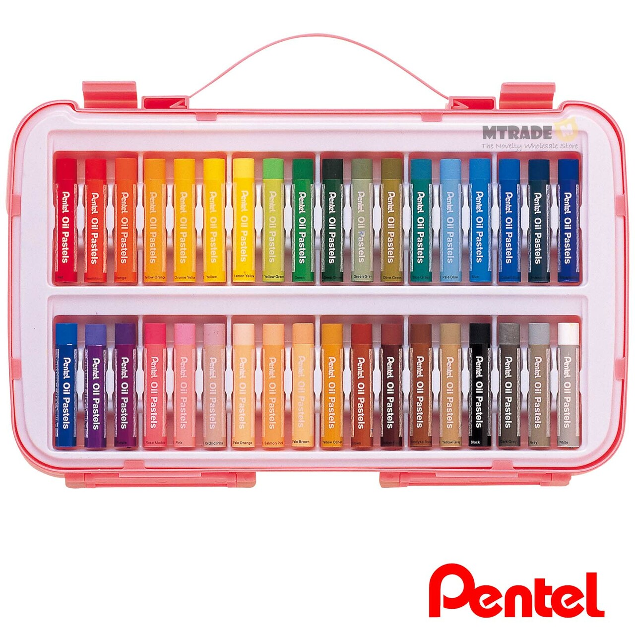 Pentel 飛龍 GHTP-36 特大粉蠟筆 (36色) (PP盒裝) 1