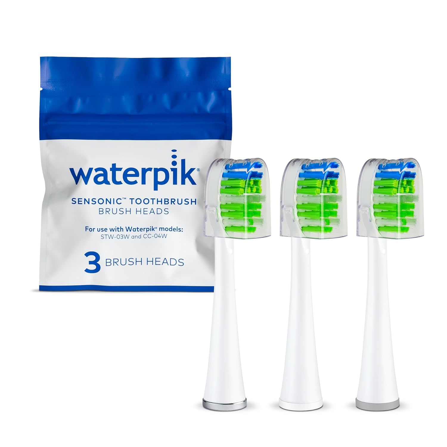 [4美國直購] Waterpik STWB-3WW-B 替換牙刷頭3入 適 Sensonic Complete Care CC-04 STW-03