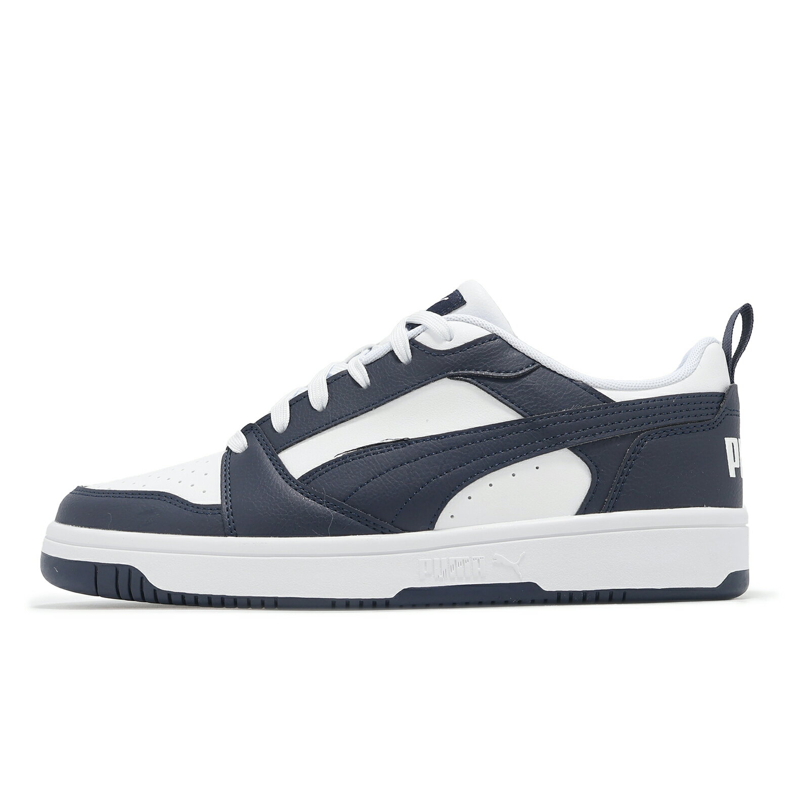 Puma 休閒鞋 Rebound V6 Low 男鞋 女鞋 深藍 白 復古 百搭 情侶鞋 39232837