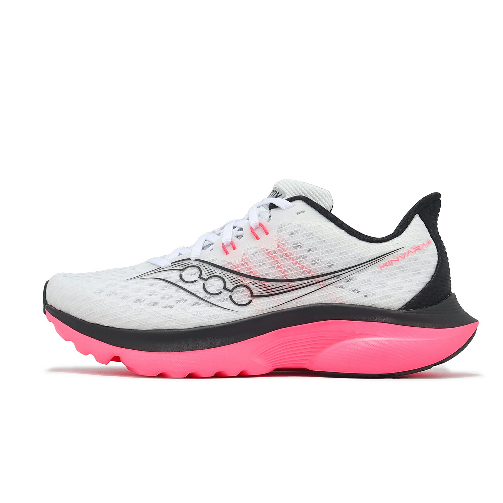 Saucony 競速跑鞋 Kinvara 16 女鞋 白 粉紅 黑 緩震 訓練 索康尼 S1102002