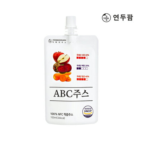 【韓國 YEONDOOFARM 妍杜農場】均衡ABC蔬果汁 (蘋果/紅蘿蔔/甜菜根) 100ml