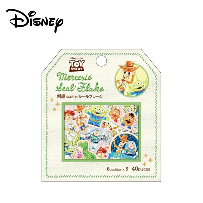 【日本正版】玩具總動員 刺繡風 貼紙包 日本製 手帳貼 貼紙 皮克斯 三眼怪 迪士尼 Disney - 092095