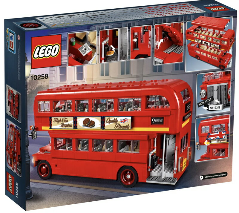 【LETGO】現貨 樂高 LEGO 創意系列 London Bus 10258 英國倫敦巴士 雙層巴士 復古車 生日 1