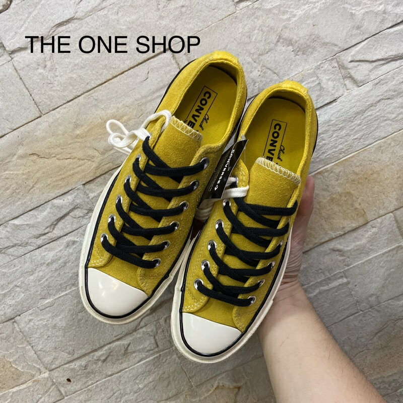 TheOneShop Converse 1970s 70s 麂皮 低筒 黃色 三星標 復刻 帆布鞋 163760C 1
