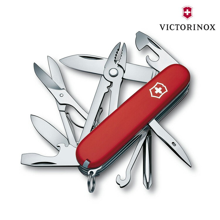 【VICTORINOX】Deluxe Tinker瑞士刀1.4723 / 城市綠洲 (瑞士維氏、多功能、簡易工具、登山露營、居家旅遊)