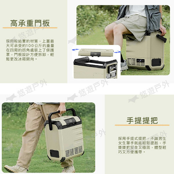 【iO】探索者G系列行動冰箱 10L/18L 兩色 車用冰箱 高效保冷 太陽能充電 登山 野炊 露營 悠遊戶外 6