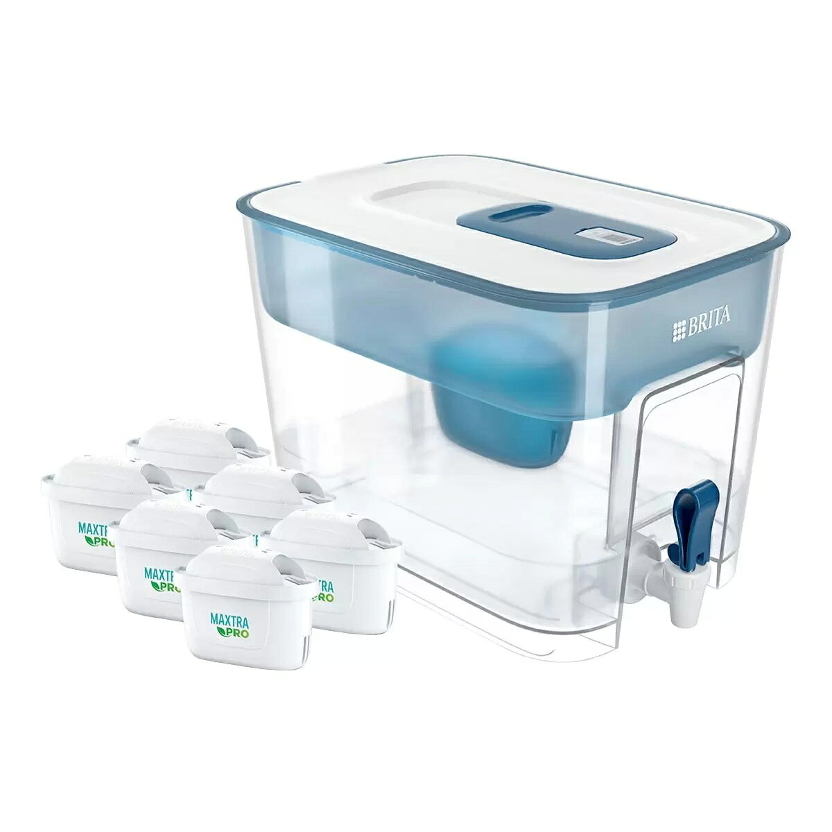 Brita Flow 桌上型濾水箱 8.2公升 附6入 Maxtra Pro 濾芯