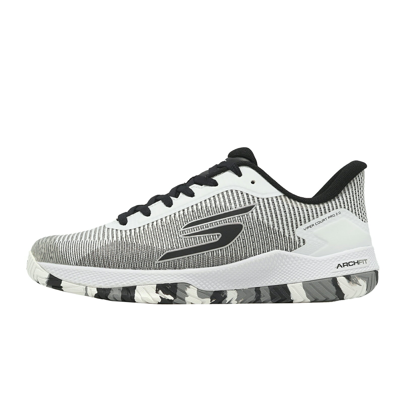 Skechers 網球鞋 匹克球鞋 Viper Court Pro 2.0 男鞋 白 避震 246109WBK
