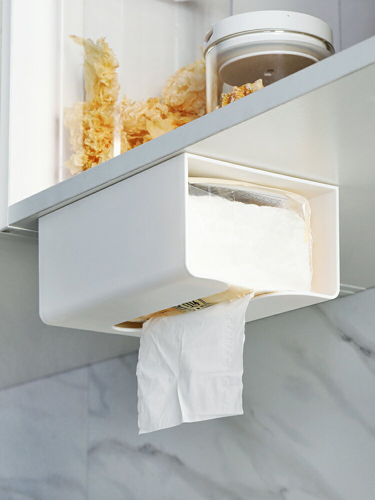 紙巾盒抽紙盒廚房家用客廳餐廳巾創意壁掛式紙巾收納盒臥室免打孔
