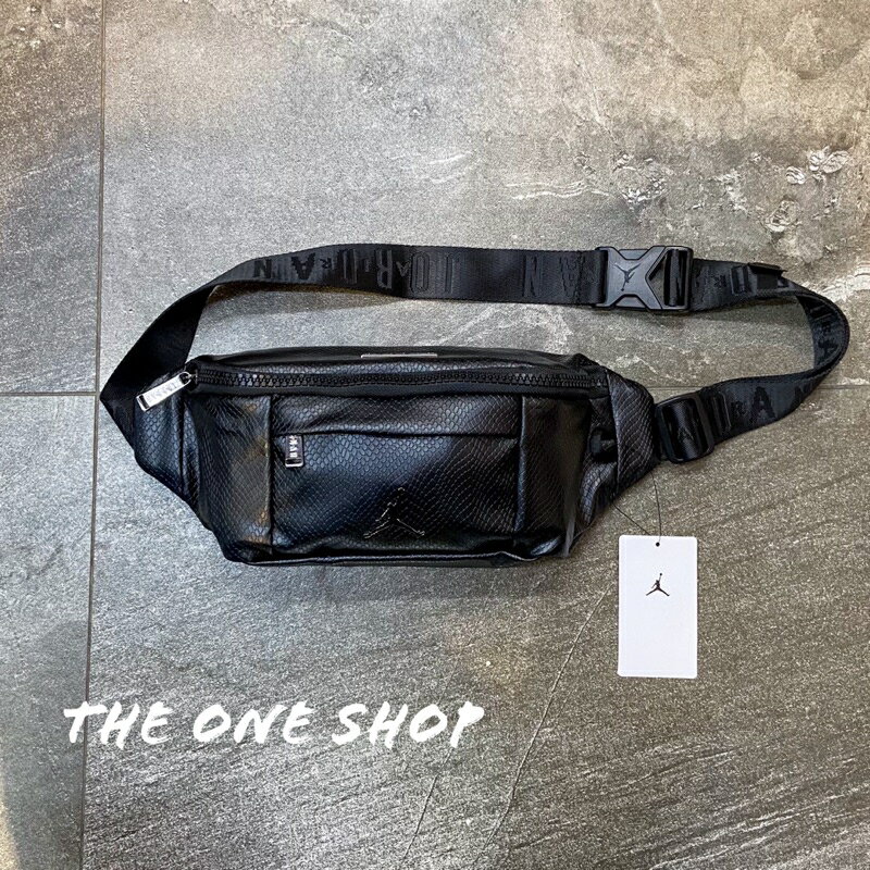 TheOneShop JORDAN Bag 皮革 防水 黑色 腰包 背包 包包 側背包 斜背包 HA5507-011