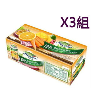 [COSCO代購4] W111424 嘉紛娜 100% 橙香多酚蔬果汁 250毫升X24入 三組