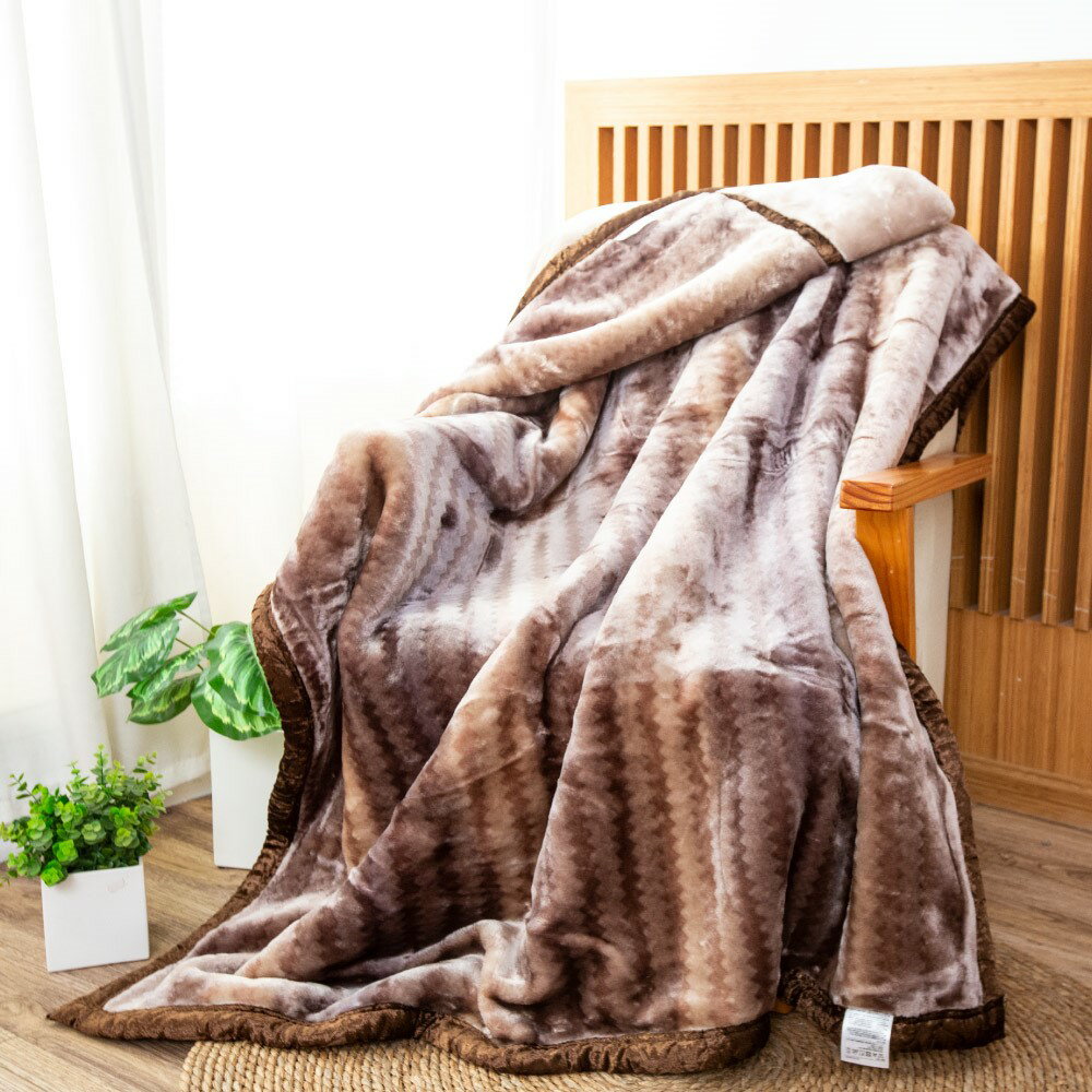 nishikawa / 新合纖雙層印花厚毛毯 / 單人毛毯 / 被頭毯 / 舒柔毯