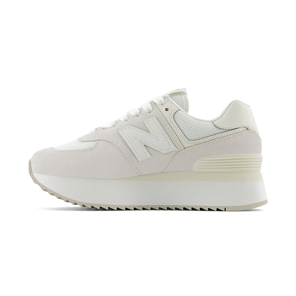 NEW BALANCE】NB 574+ 休閒鞋厚底米白B楦女鞋-WL574ZSO | 動力城市直營