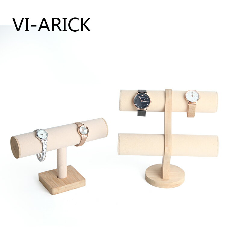 VI-ARICK竹木手鐲展示架手表手鏈收納架珠寶手串首飾柜臺陳列道具