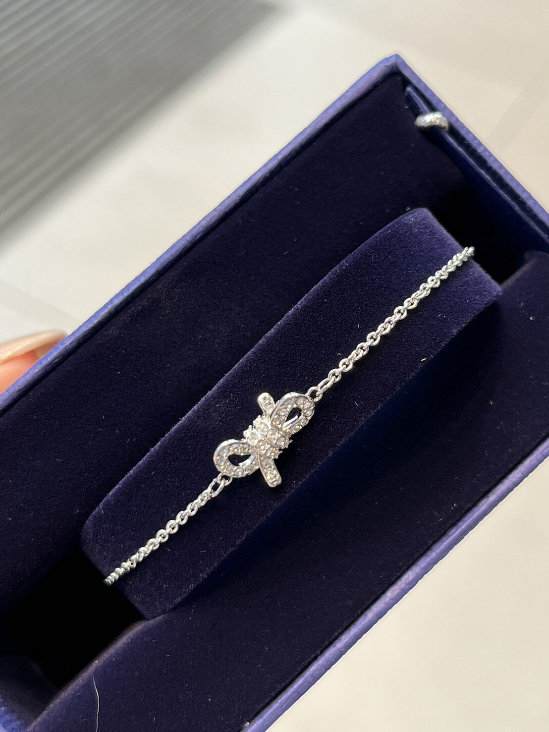 台灣現貨 Swarovski 蝴蝶結可調試手鍊