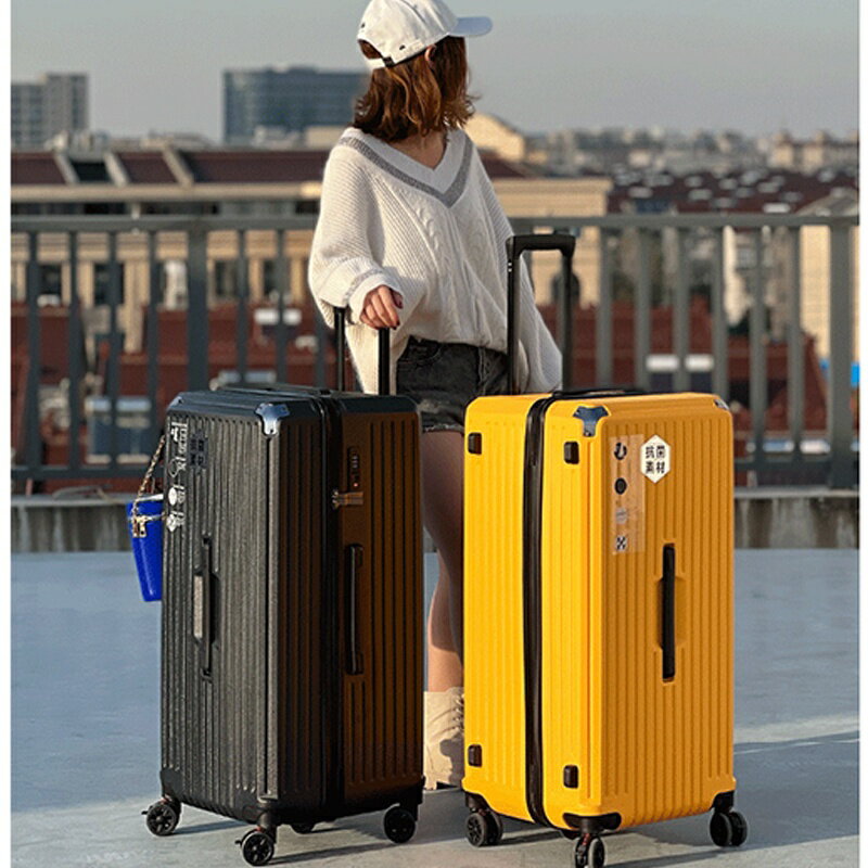 26吋外貿品質超大旅行箱行李箱拉鍊拉桿箱萬向輪女男學生超輕出口密碼箱