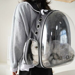 寵物用品貓包太空艙背包外出便攜寵物包貓咪透明背包狗狗裝貓雙肩
