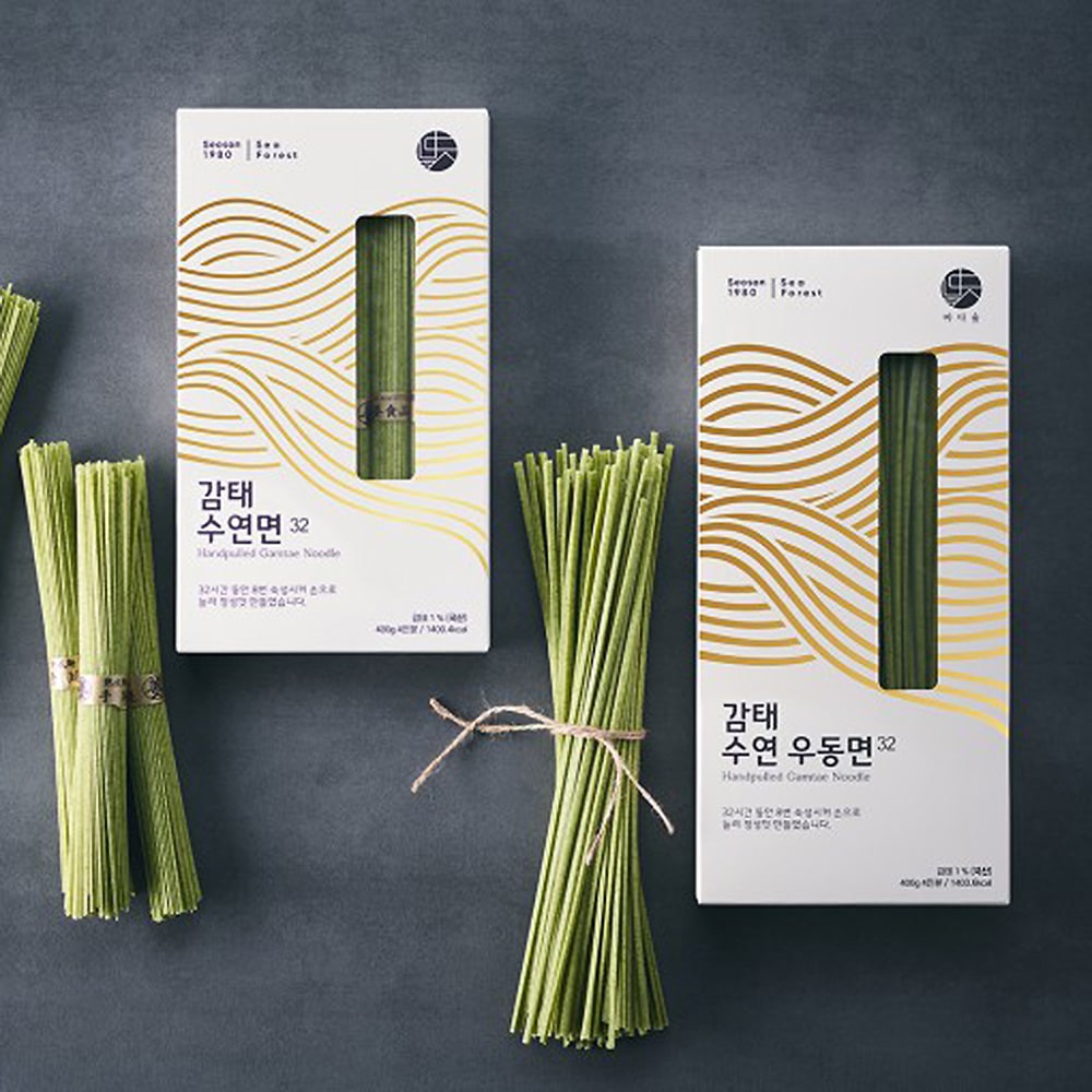 即期下殺⏱️買一送一🔥【韓味不二】韓國原裝手工苷苔麵系列(手工苷苔麵400g/手工苷苔烏龍麵400g)(有效期:2025.09.18)｜韓國必買｜韓式｜樂天熱銷Top｜韓國空運直送｜韓國美食｜韓國料理