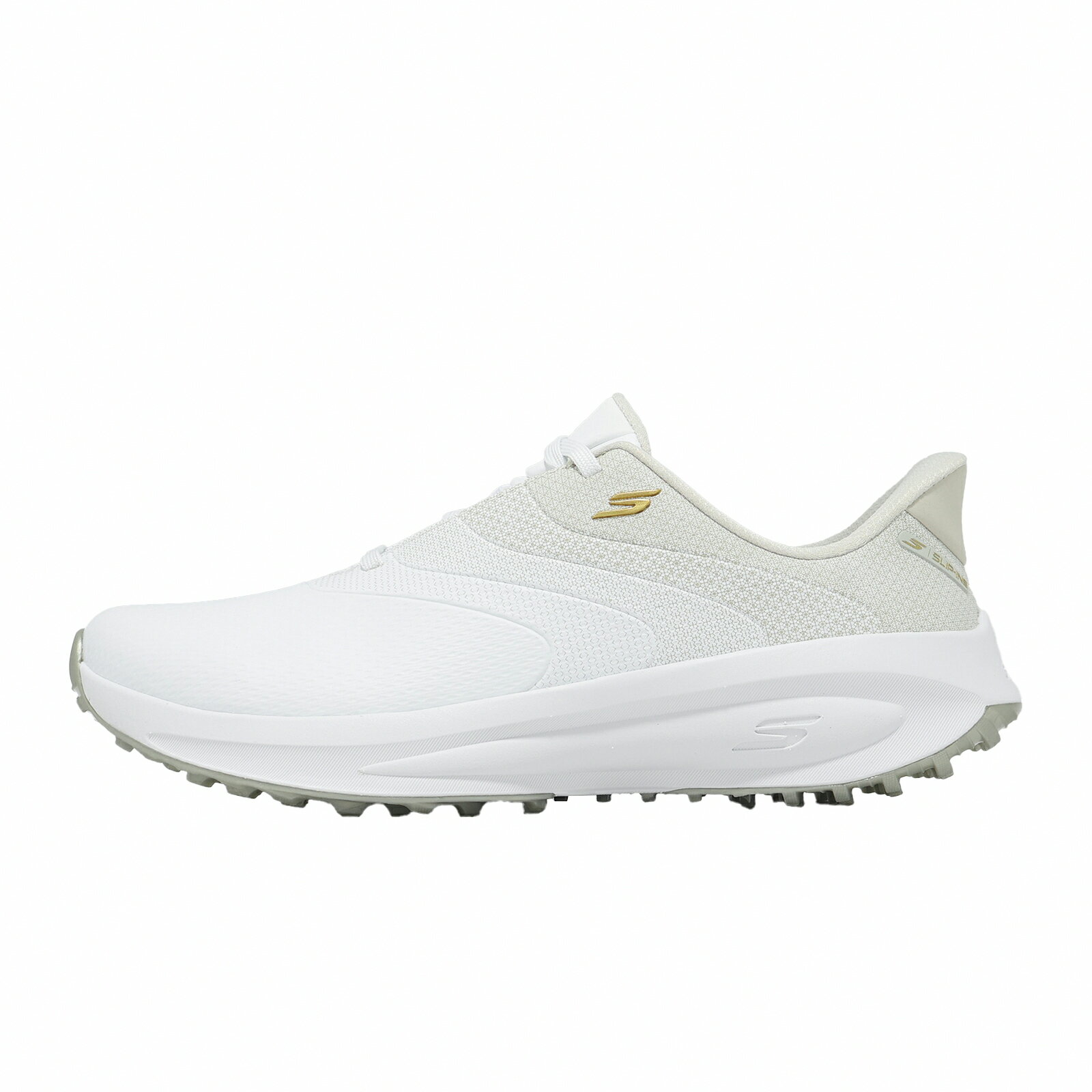 Skechers 高爾夫球鞋 Flow Slip-Ins 寬楦 女鞋 白 防水 抓地 緩衝 123153WWNT