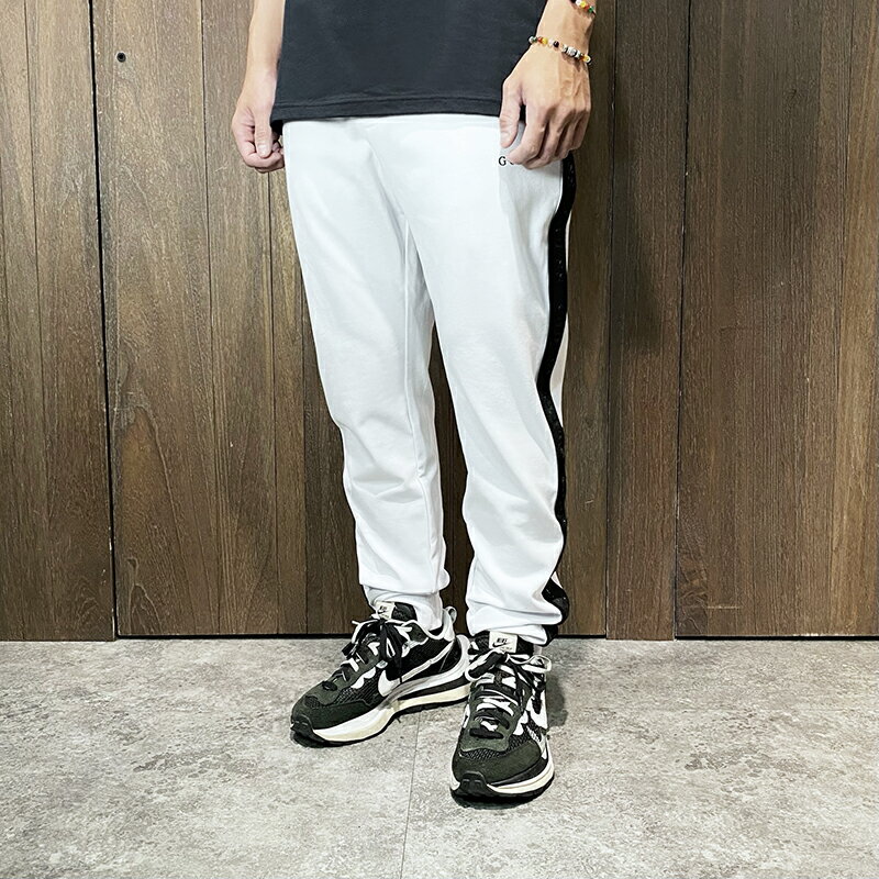 美國百分百【全新真品】GUESS 長褲 棉質 運動褲 綁繩 專櫃精品 logo 長棉褲 白色 DE05