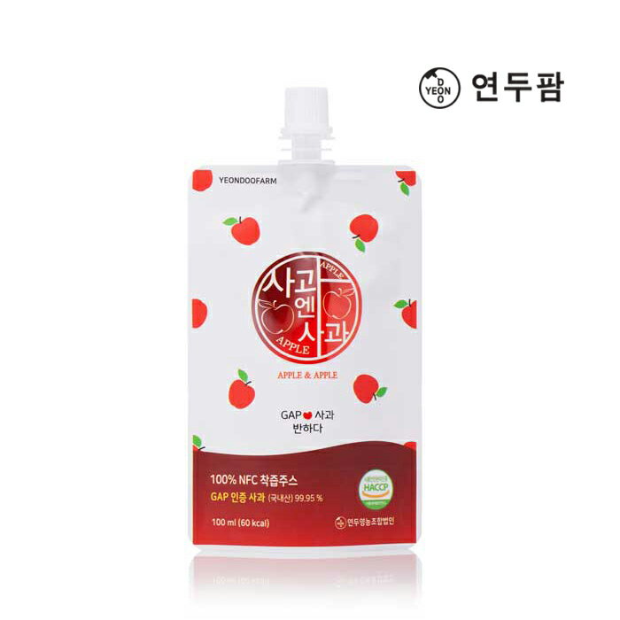 【韓國 YEONDOOFARM 妍杜農場】好農蘋果汁 100ml