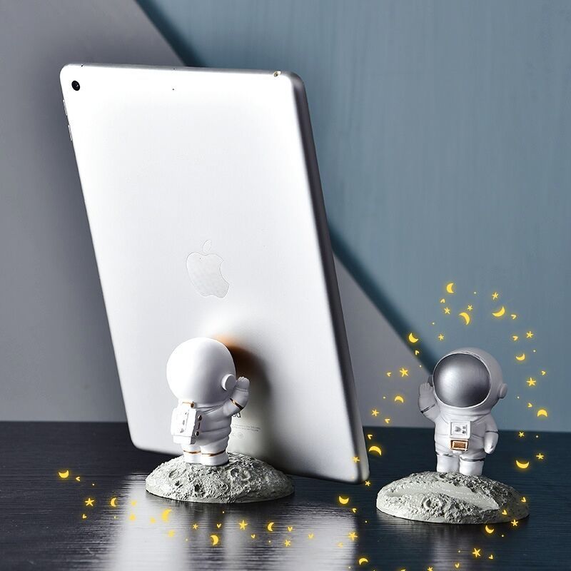 宇航員手機支架桌面擺件卡通可愛個性創意公司學校禮品生日禮物潮