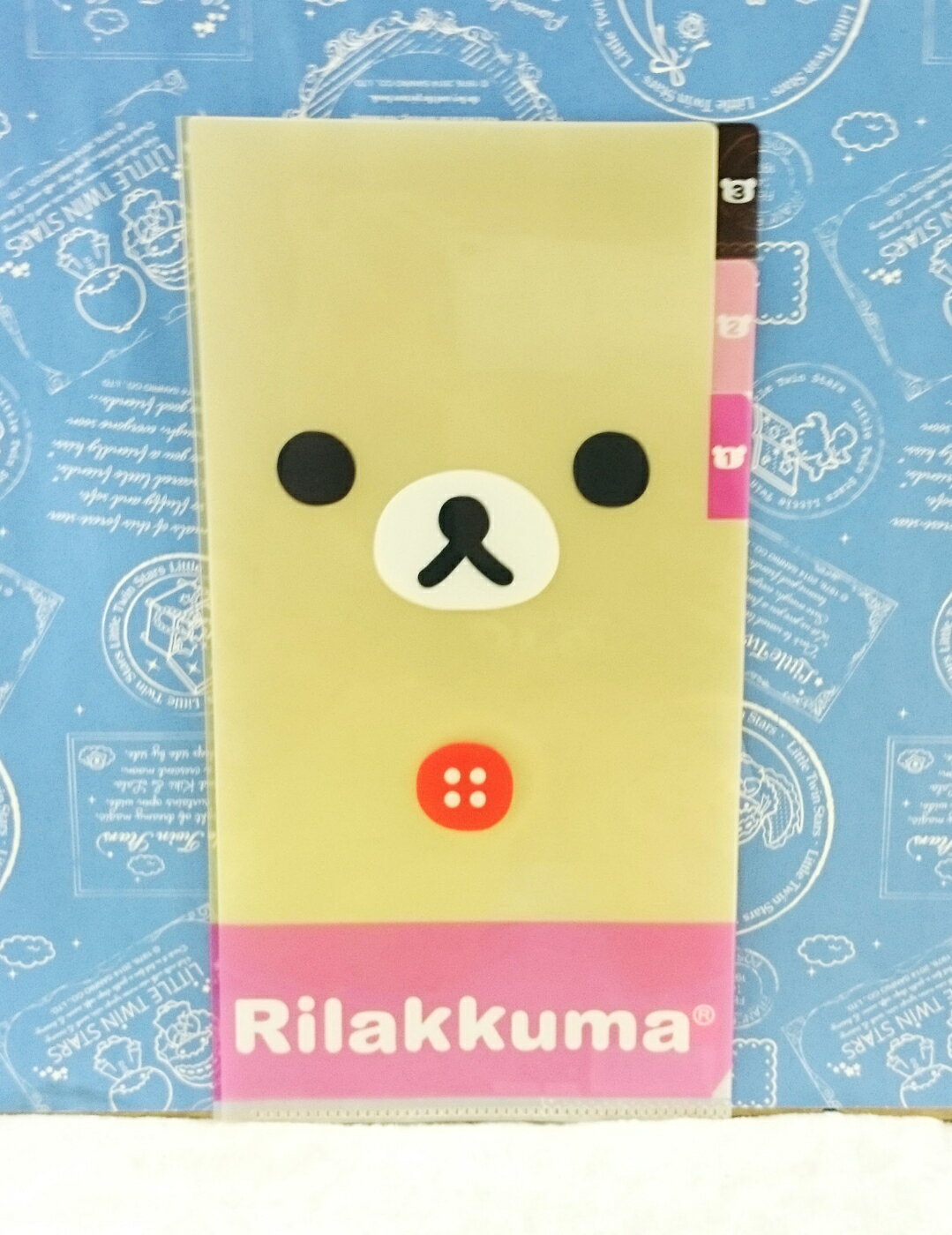 【震撼精品百貨】Rilakkuma San-X 拉拉熊懶懶熊 分頁L夾 妹 震撼日式精品百貨