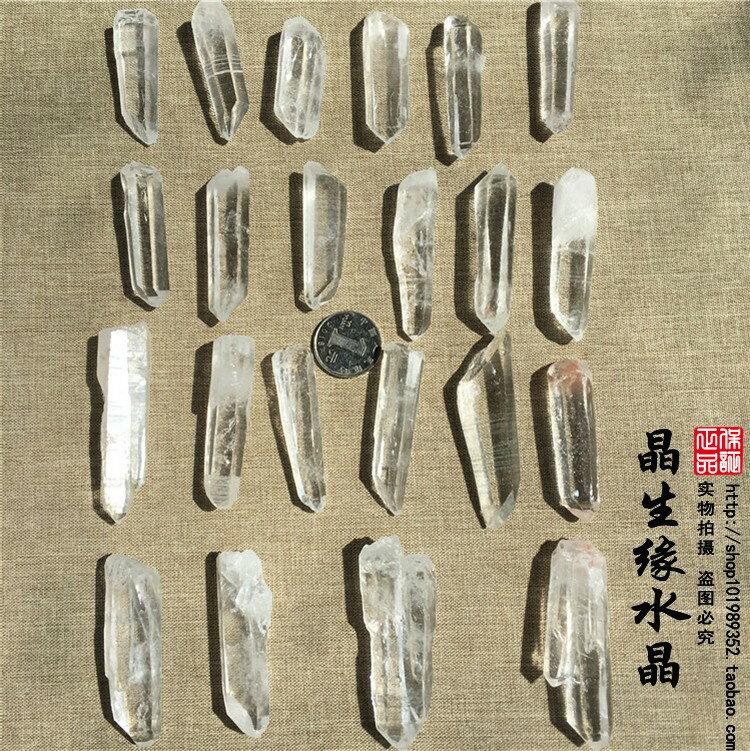 天然水晶 白水晶原石小柱子狀 礦物標本 魚缸造景柱子多款可選