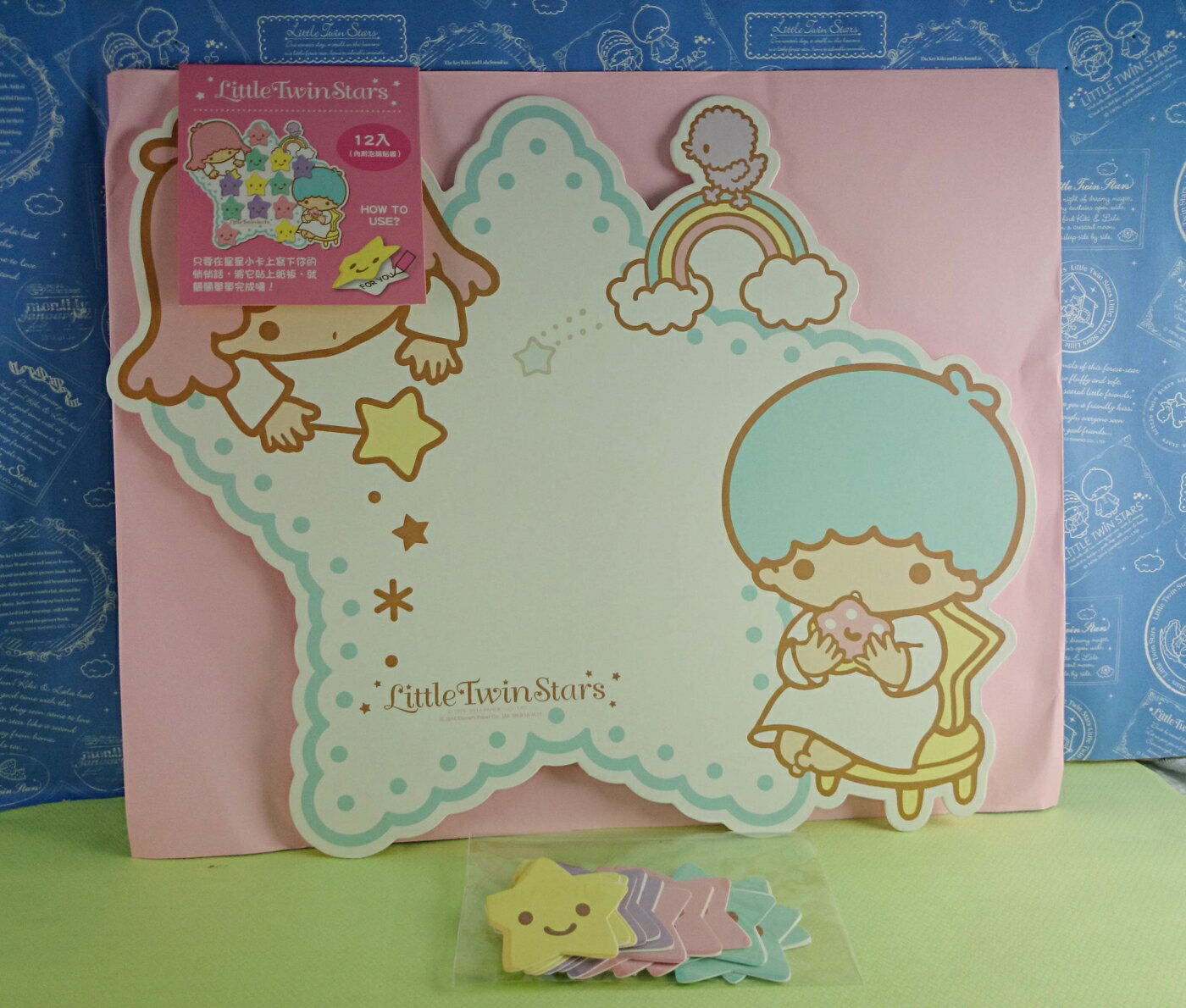 【震撼精品百貨】Little Twin Stars KiKi&LaLa 雙子星小天使 造型卡片 星星 震撼日式精品百貨