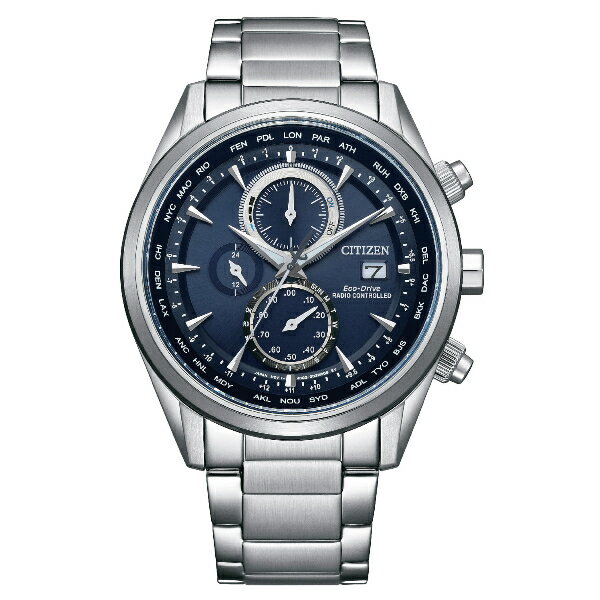 CITIZEN星辰 GENT'S系列 AT8260-85L 空中之鷹光動能電波時計腕錶 藍面43.0mm｜樂天全館特惠中★指定刷卡回饋10%