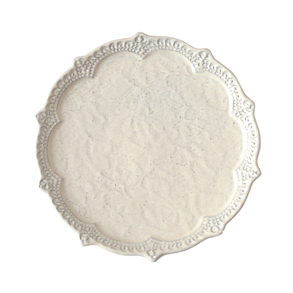 義大利VBC casa蕾絲系列 16 cm 點心盤 / 米白色