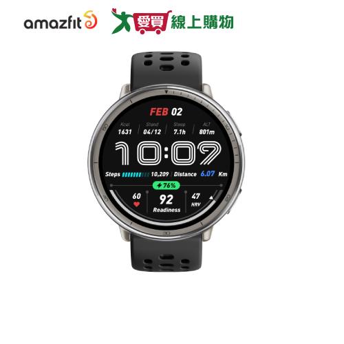Amazfit華米 Active 2 44mm智慧手錶-酷影黑 (矽膠錶帶)【愛買】