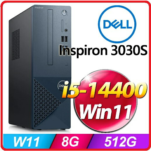 【2024.4 14代十核新上市】DELL 戴爾 Inspiron Small Desktop 3030S-R1508BTW 桌機 i5-14400/8G/512G SSD/W11