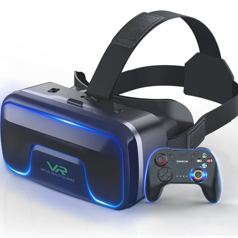 免運 新品上市 vr眼鏡手機一體機專用4D頭戴式3D電影虛擬現實VR眼睛安卓蘋果4k體感游戲機智能通用性設備VR頭盔ar華為手柄【快速出貨】
