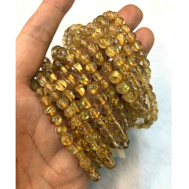 Sweet Heart 田芯開運精選 💯天然 巴西🇧🇷高等級 激光高清透版 鈦晶 手珠 5-5.5~7-8MM 招財必備