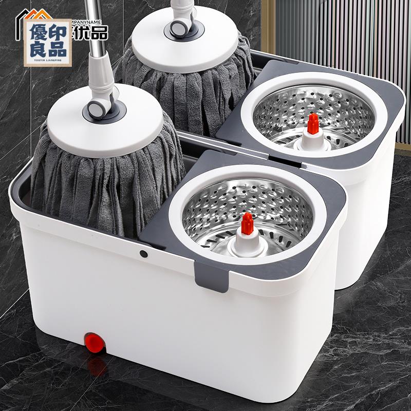 家用拖把 旋轉拖把 清潔桶拖把池 家享優品加大加厚旋轉拖把桶 家用一拖凈 懶人免手洗 拖布吸水墩布頭免運 工廠直銷 可開發票 全館折扣 y559