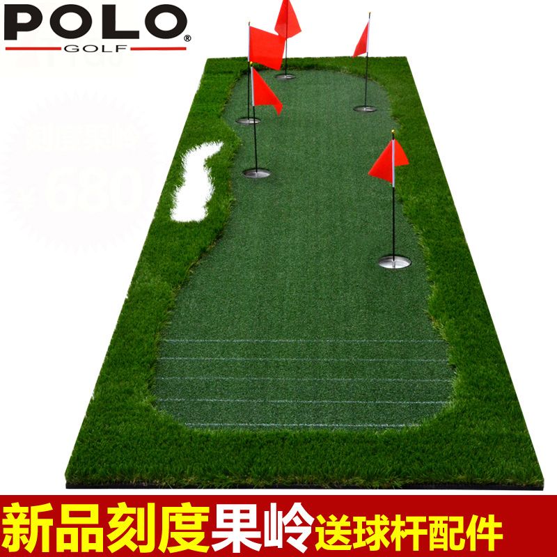 送球桿!高爾夫果嶺 室內外推桿練習器 刻度線推桿練習毯