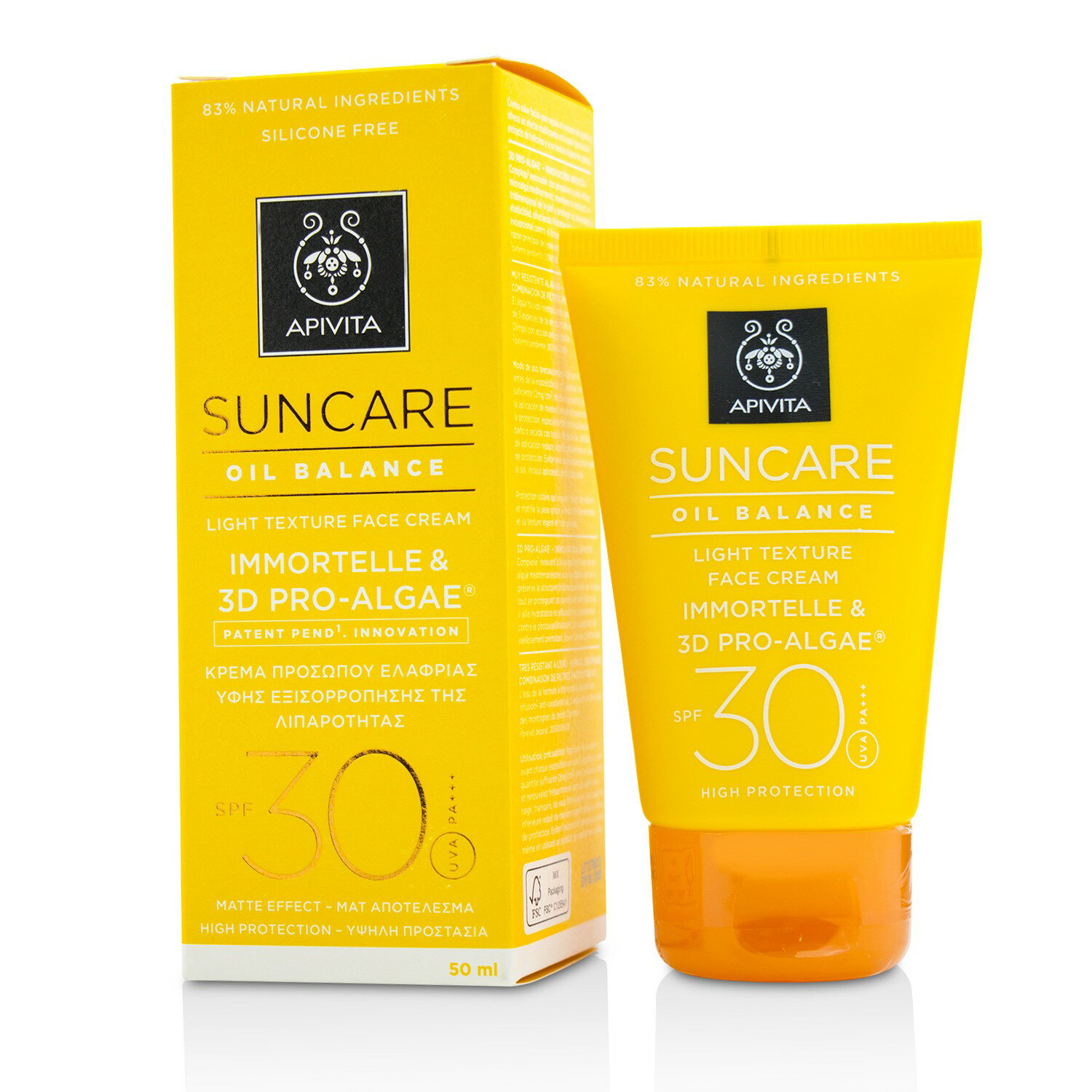 艾蜜塔 Apivita - 油脂平衡防曬輕盈面霜 SPF 30 Suncare Oil Balance Light Texture Face Cream SPF 30