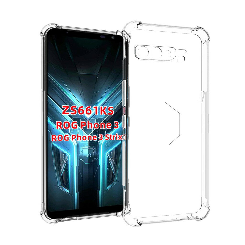 送鏡頭貼 華碩ASUS ROG PHONE 3 (ZS661KS)四角氣囊防摔殼 空壓殼 4