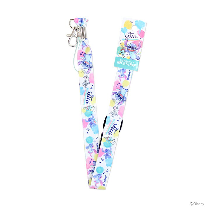 【震撼精品百貨】Stitch_~日本迪士尼DISNEY 星際寶貝 史迪奇手機吊繩 頸帶-白*53141 1