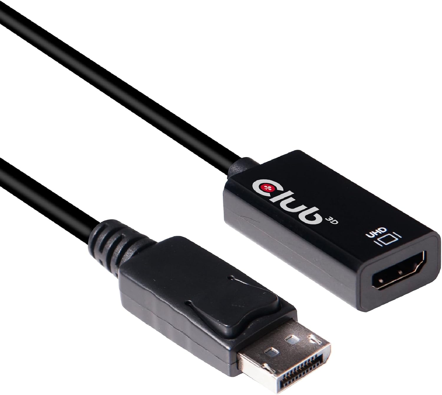 [6美國直購] Club3D CAC-1080 DisplayPort DP 1.4 公 轉 HDMI 2.0b 母 轉接線-約19cm HDR Active Adapter M/F Club 3D