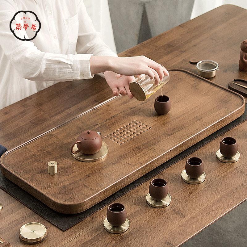 免運 工廠直銷 茶盤 功夫茶具茶盤 託盤 實木茶盤 家用簡約輕奢現代瀝水盤 簡易茶海小型抽屜儲排水茶臺店長推薦/特惠 工廠現貨出 特價出 全館折扣 售後保障 zm5319