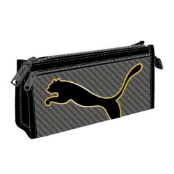 大賀屋 PUMA 黑色 筆袋 收納袋 鉛筆盒 文具 化妝包 豹 PU 日貨 正版 授權 J00013364