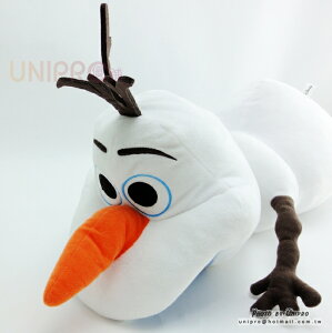 【UNIPRO】迪士尼 冰雪奇緣 FROZEN 雪寶 Olaf 趴姿滑行 絨毛玩偶 娃娃 正版授權