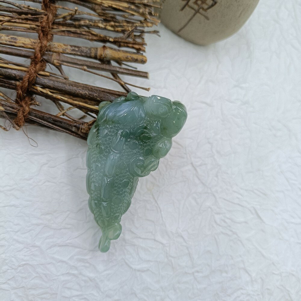 天然 翡翠A貨 苦盡甘來 苦瓜
