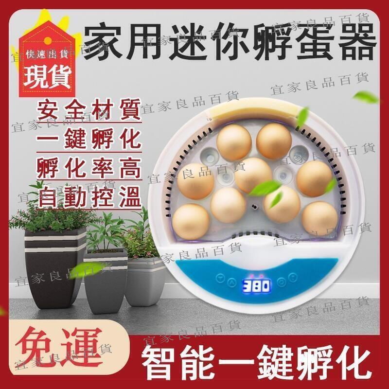【宜家良品百貨】現貨 孵蛋機 孵化器 迷你小雞孵化器 雞鴨鵝鴿子孵化器 全自動智慧小雞孵化器 9枚家用款孵蛋器 雞蛋孵化