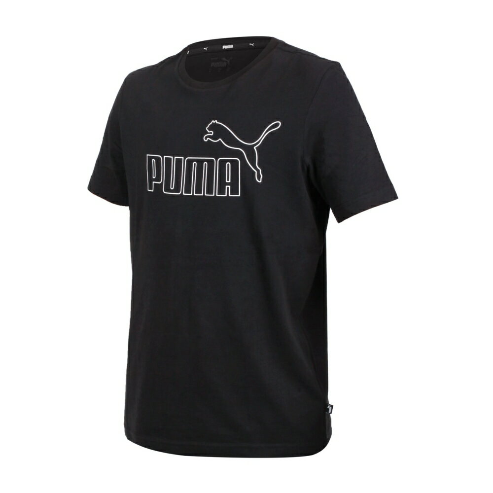 PUMA 男基本系列ESS+大Logo短袖T恤(歐規 休閒 慢跑 上衣「84988301」≡排汗專家≡