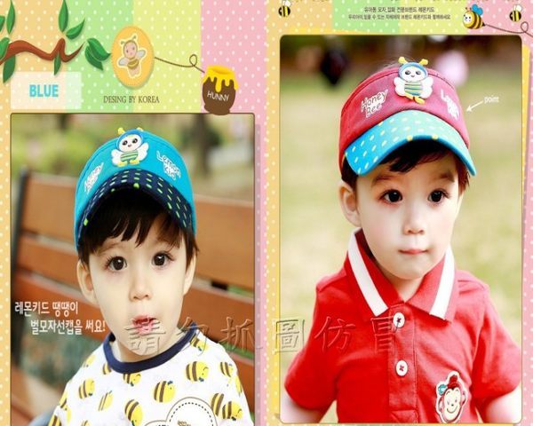 <br/><br/>  ☆╮寶貝丹童裝╭☆ 新款 韓國製造 正品 夏季 小蜜蜂 空頂帽 遮陽帽子 男女寶寶都適合<br/><br/>