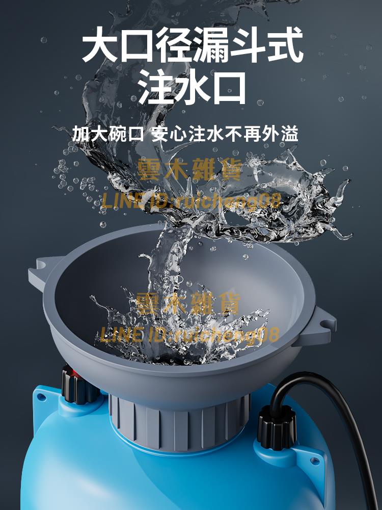 園藝噴澆水花壓力消毒噴壺洗車窗高壓農用手動氣壓噴霧器霧化加長【雲木雜貨】