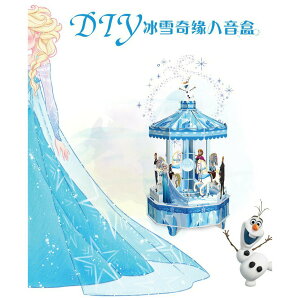 FuNFang_現貨 正版迪士尼冰雪奇缘2 Frozen2 旋轉木馬八音盒